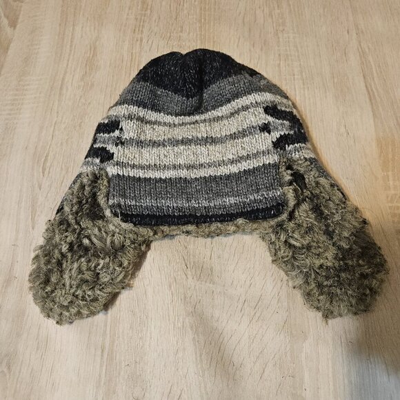 American Eagle Outfitters Trapper Hat Faux Fur Wool Blend Nordic One Size Adult - Picture 7 of 9